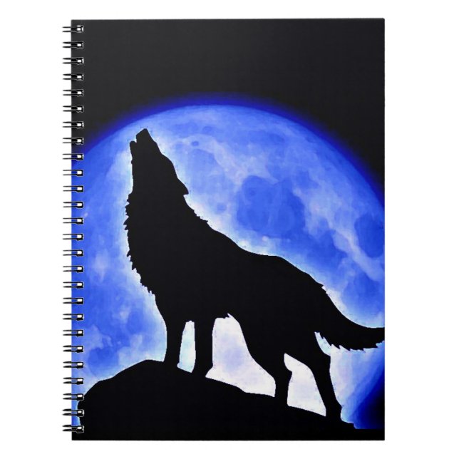 Wolf Howling au Carnet Blue Moon (Devant)