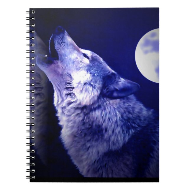 Wolf Howling au Carnet Blue Moon (Devant)