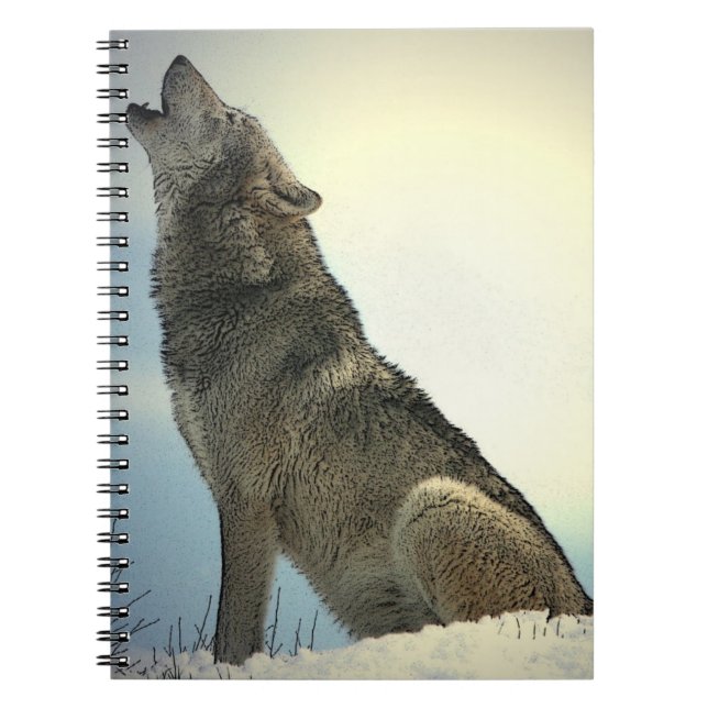 Wolf Howling dans le Carnet de neige (Devant)