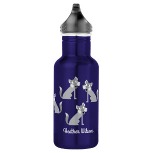 Wolf Kids Wolves Bouteille d'eau avec nom