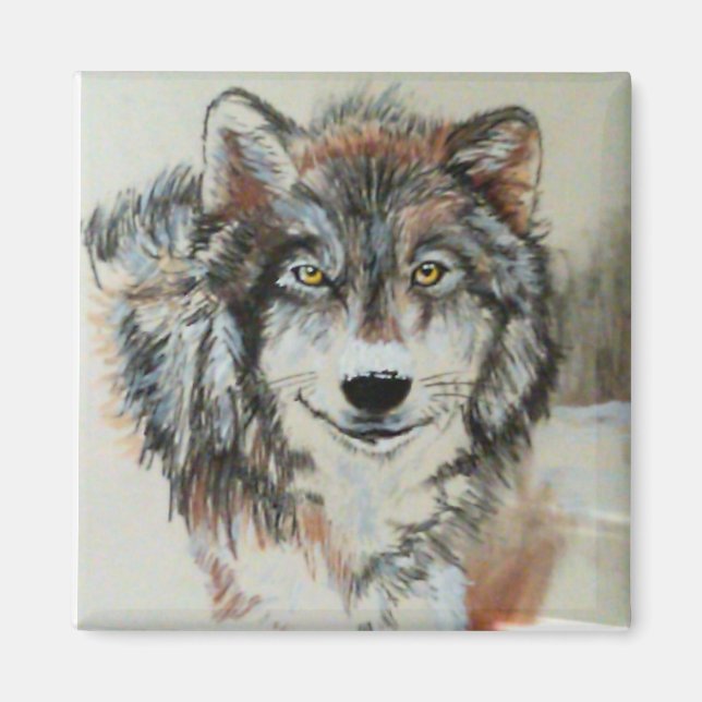 Wolf Magnet - Art original (Devant)