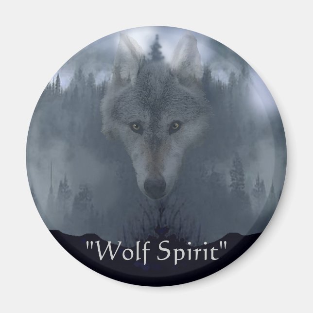 WOLF SPIRIT ~ Magnet (Devant)