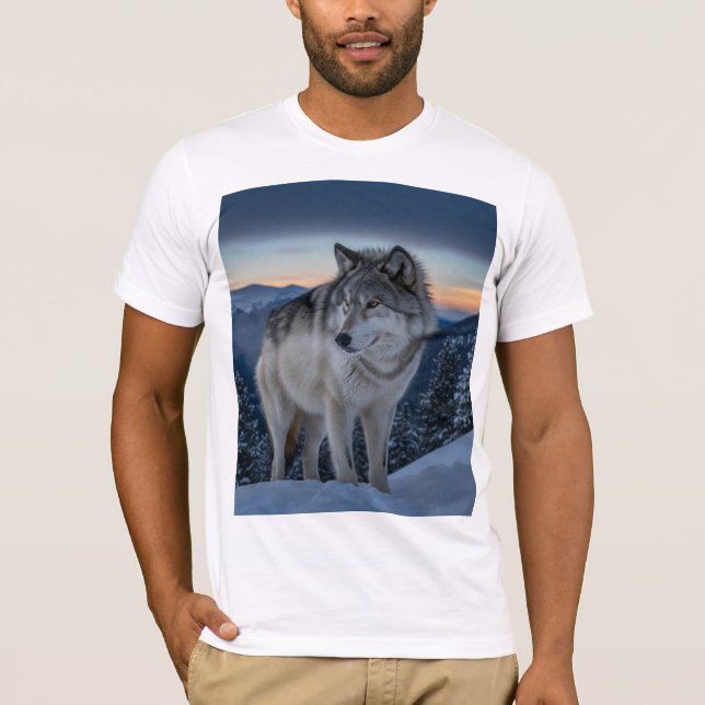 Wolf Spirit - Wild Nature Graphic T-Shirt (Devant)