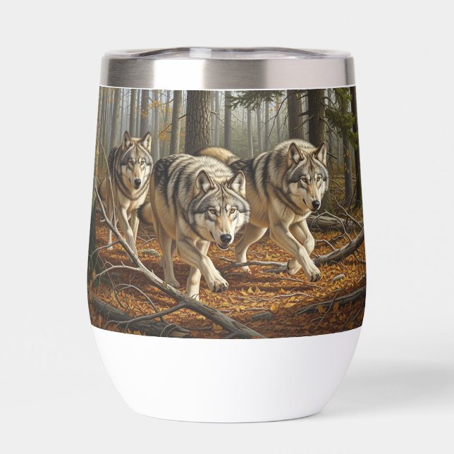 wolf stemless thermal wine tumbler style 1 (Arrière)