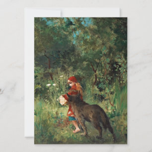 Wolf sur le chemin avec rouge