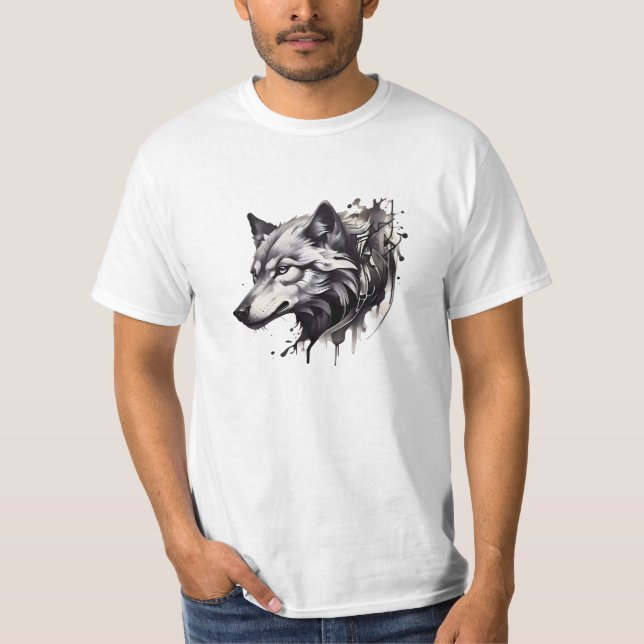 Wolf T-Shirt Collection Tatouages (Devant)