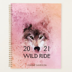 Wolf Wild Ride 2021 Planificateur de la nature