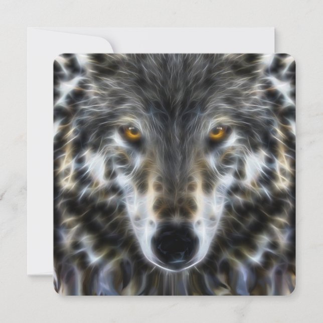 Wolf Woodland Portrait inspirant (Devant)
