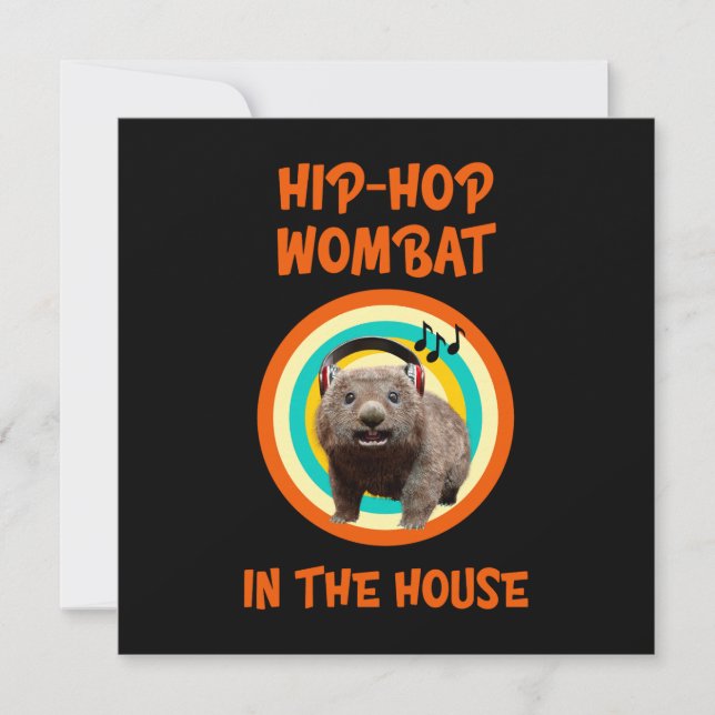 Wombat Hip-hop Drôle dans la Maison (Devant)