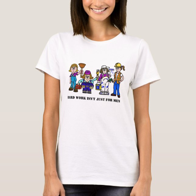 Women Blue Collar Workers T-Shirt (Devant)