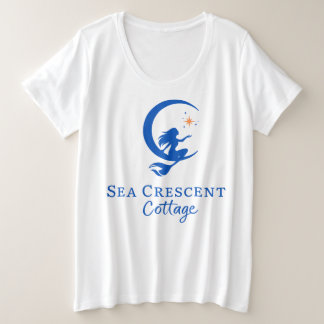 Women’s Plus size Tshirt Sea Crescent Cottage
