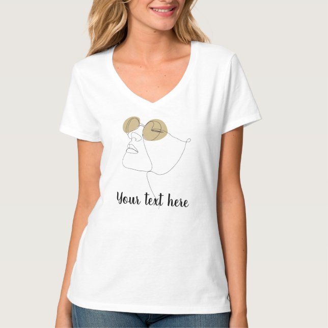 Women’s T-Shirt With Custom Text & image (Devant)