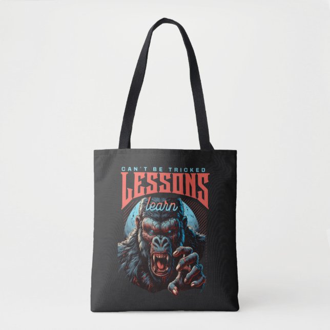Women Wise Gorilla Lessons Learn Tote Bag (Devant)