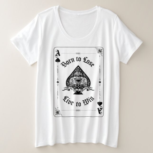 Women's Ace of Spades shirt (Design devant)