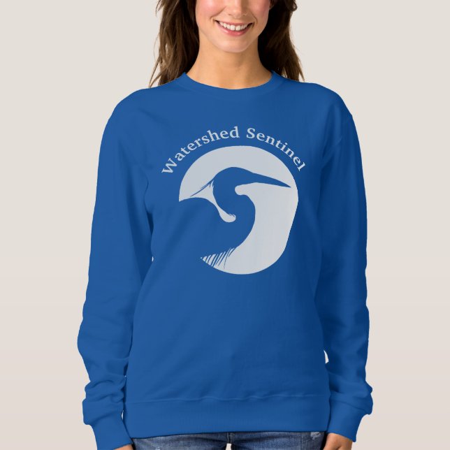Women's blue sweatshirt  (Devant)