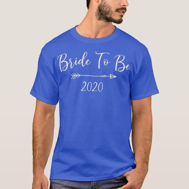 Womens Bride To Be 2020 Tshirt (Devant)