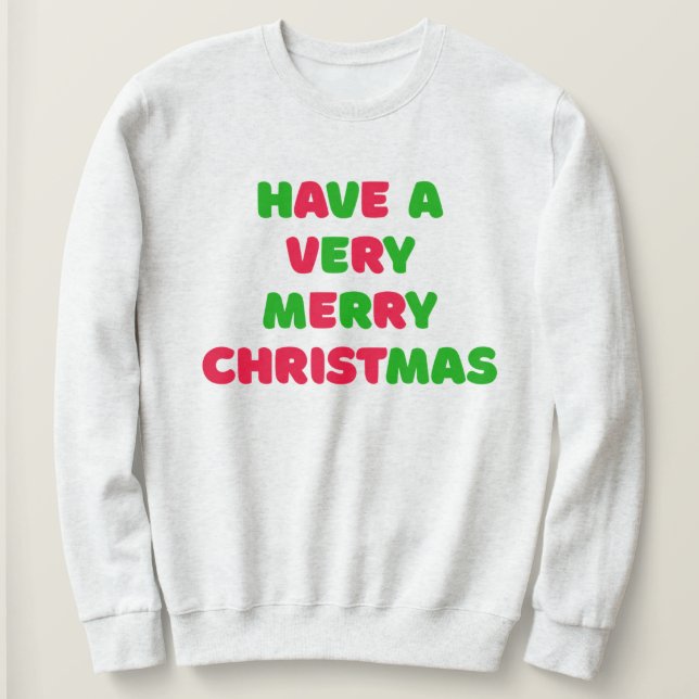 Women's Christmas Sweatshirt (Design devant)