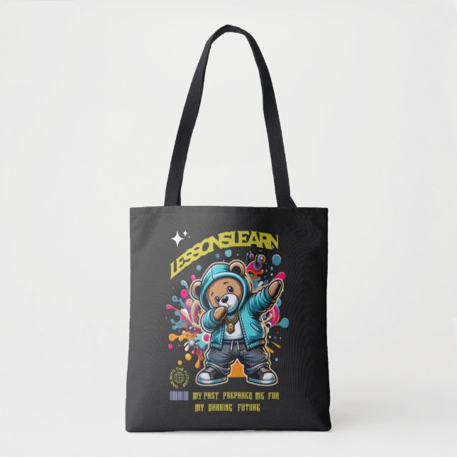 WOMEN'S DABBING FUTURE LESSONS LEARN TOTE BAG (Devant)