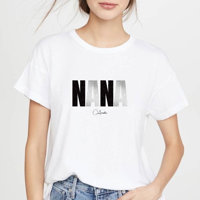 Women's Grandma Nana T-Shirts &Custom Name T-Shirt (Créateur téléchargé)