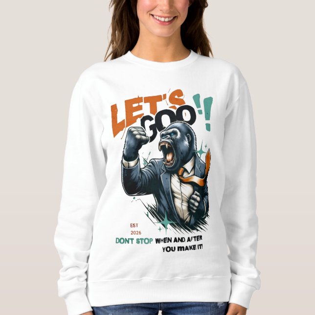 WOMEN'S LET'S GOO LESSONS LEARN SWEATSHIRT (Devant)