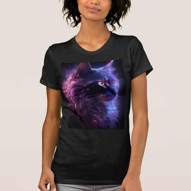 Women's mystic cat t-shirt (Devant)