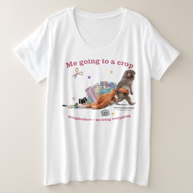 Women's Plus Shirt Punch the Monkey (Design devant)