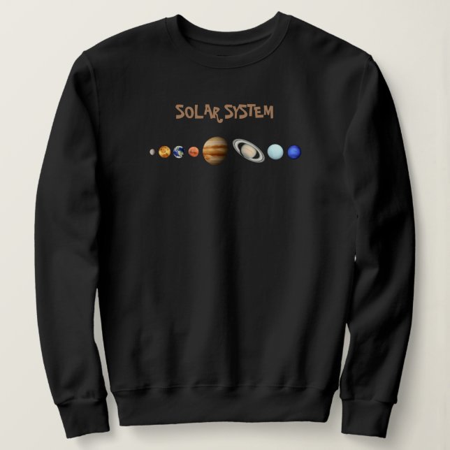 Women's Sweatshirt Solar System (Design devant)
