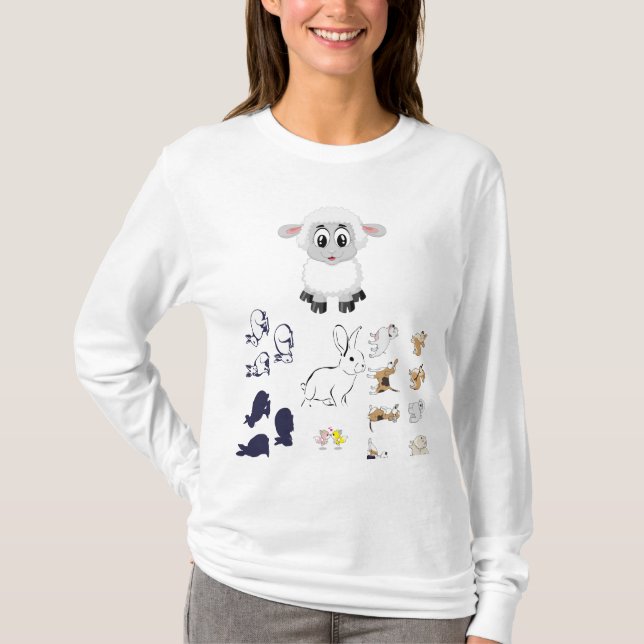 Women's T-Shirts animals (Devant)