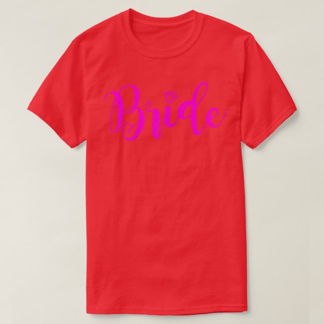 Womens Team Braut T-Shirt Bride to Be Decoration H (Design devant)