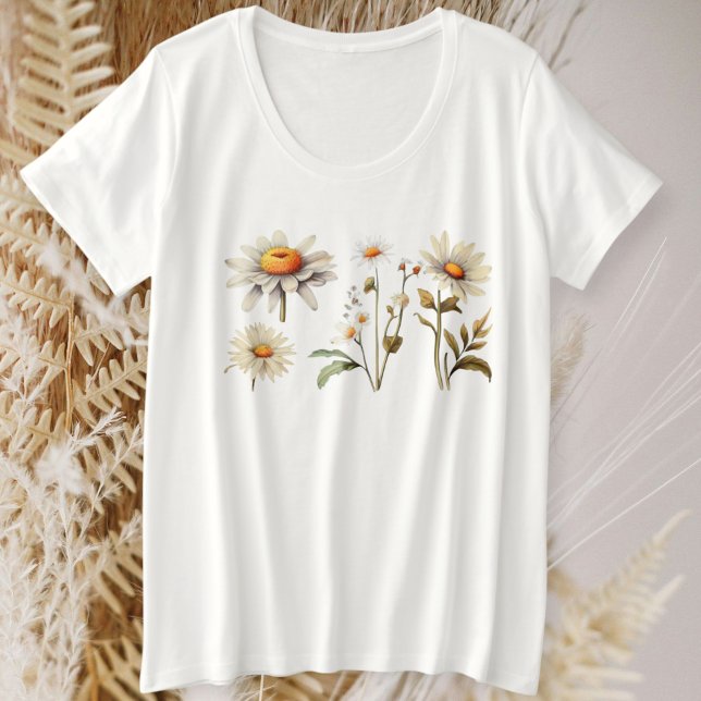 Women's Wildflowers Graphic T-Shirt / Floral (Créateur téléchargé)