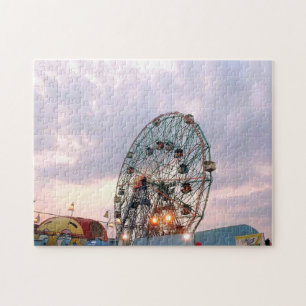 'Wonder Wheel at Twilight' Puzzle