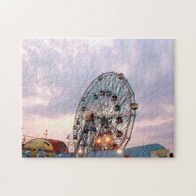 'Wonder Wheel at Twilight' Puzzle (Horizontal)