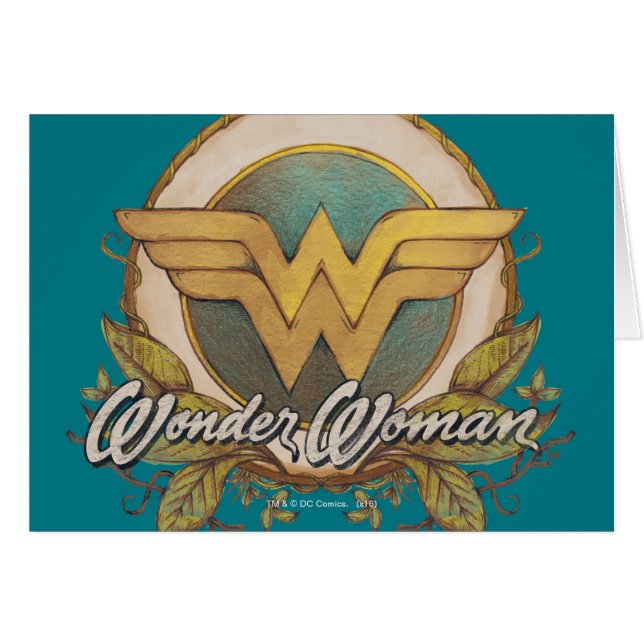 Wonder Woman Foliage Sketch Logo (Devant horizontal)