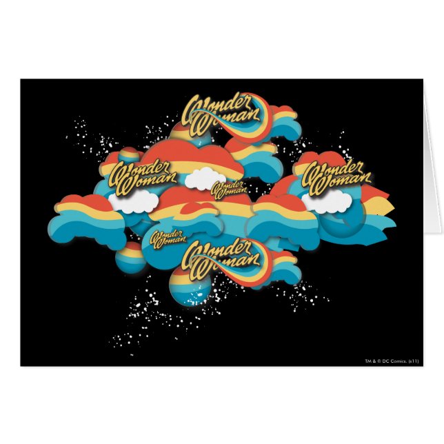 Wonder Woman Rainbow Clouds Motif (Devant horizontal)