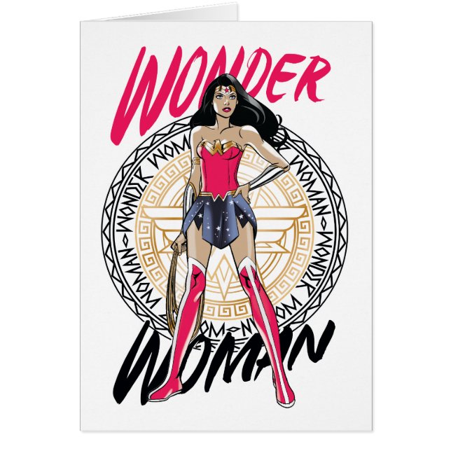 Wonder Woman With Greek Tribal Emblem (Devant)