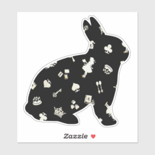 Wonderland 1 Sticker lapin