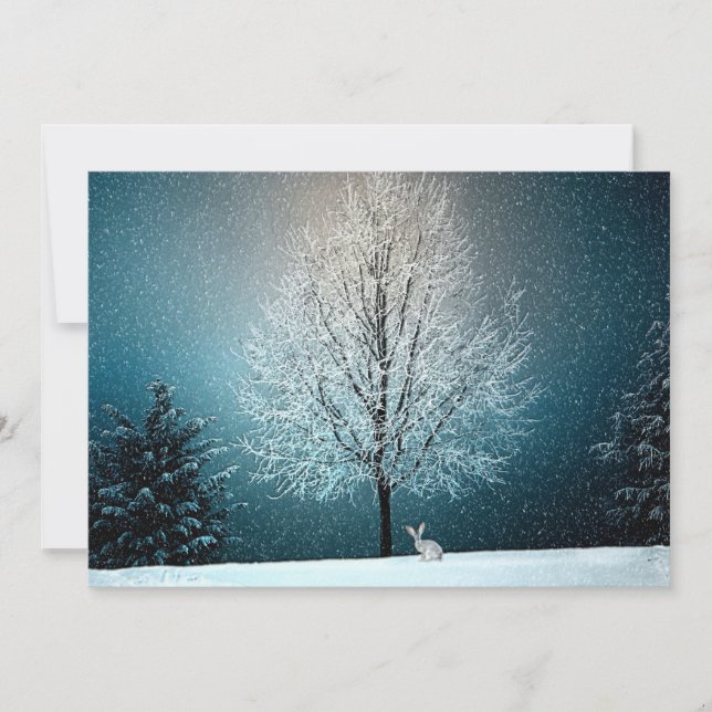 Wonderland d'hiver avec lapin (Devant)