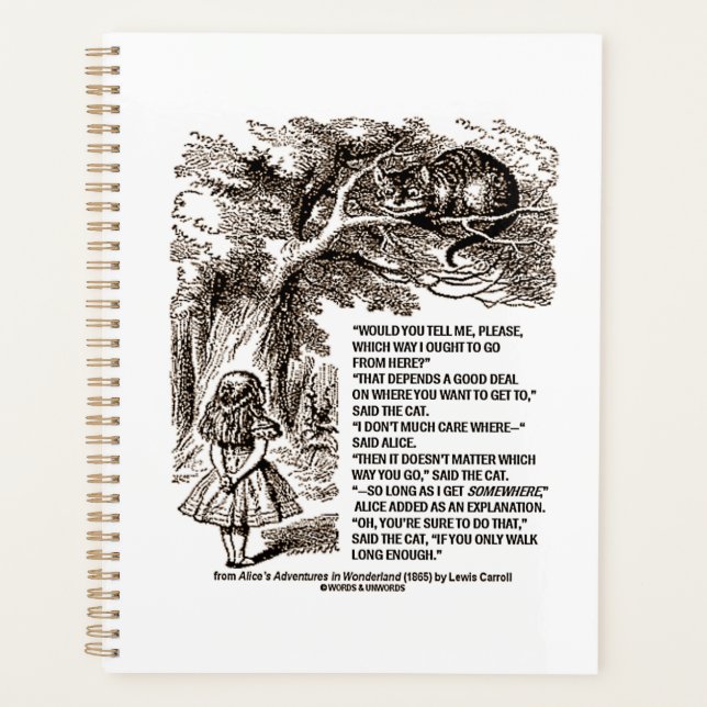 Wonderland Quelle Voie Je Devrais Aller Citer (Devant)