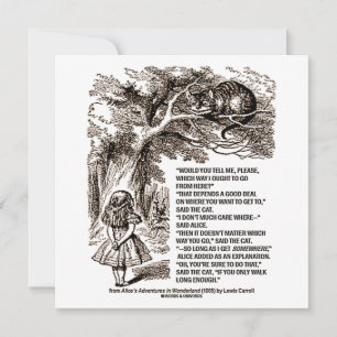 Wonderland Quelle Voie Je Devrais Aller Citer