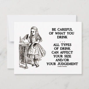 Wonderland Soyez Prudent Ce Que Vous Buvez (Alice)