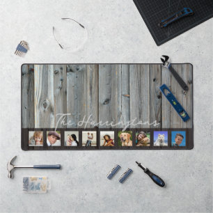 Wood Look Nom de famille n Collage photo