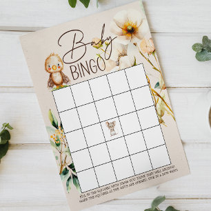 Woodland Animaux Double face Baby shower jeu