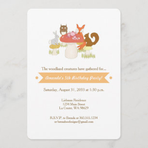 Woodland Creator Tea Party invitation