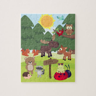 Woodland Forest Animaux Puzzle pour enfants