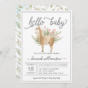 Woodland  Invitation Baby shower
