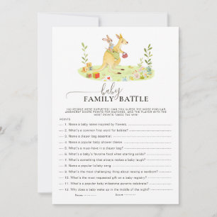 Woodland Kangaroo Baby Family jeu de bataille