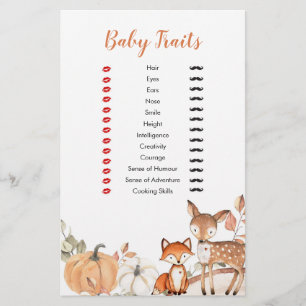 Woodland Oh Boy Citrouille Baby Traits Jeux