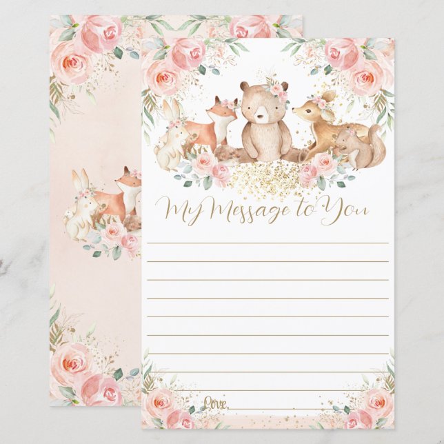 Woodland rose Floral 1er anniversaire Capsule Mess (Devant / Derrière)