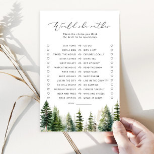 Woodland rustique Voudrait-elle plutôt le jeu nupt