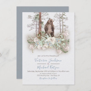 Woodland Watercolor Forêt invitations au mariage